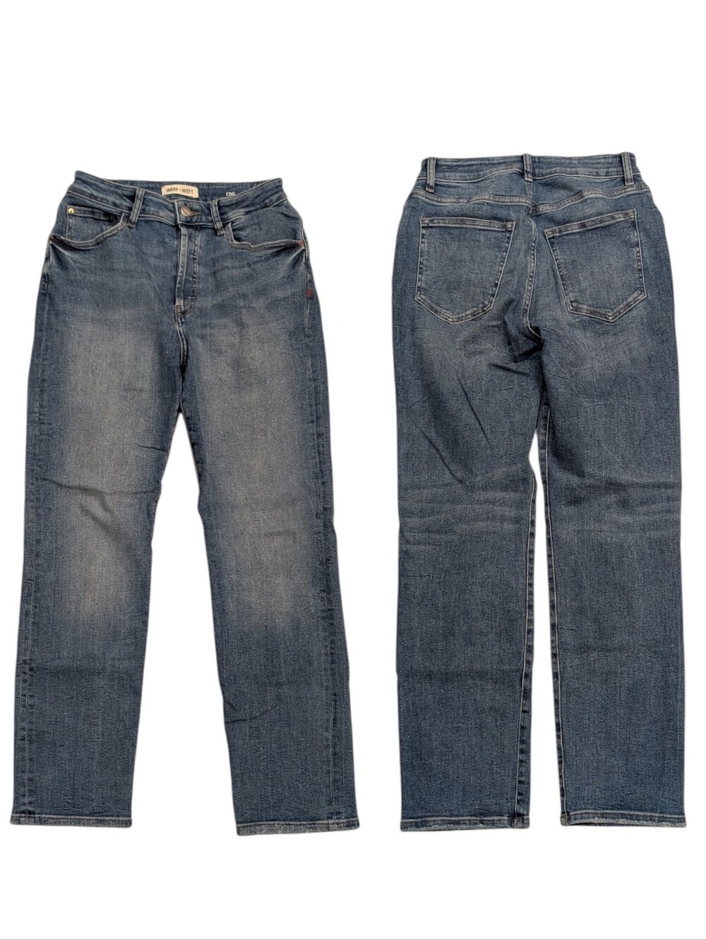 Warp + Weft CDG Paris High Rise Straight Denim Size 8/29